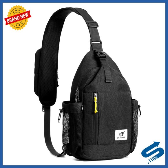 Anti-Theft Crossbody Sling Bag RFID Travel Shoulder Backpack 7 Pockets
